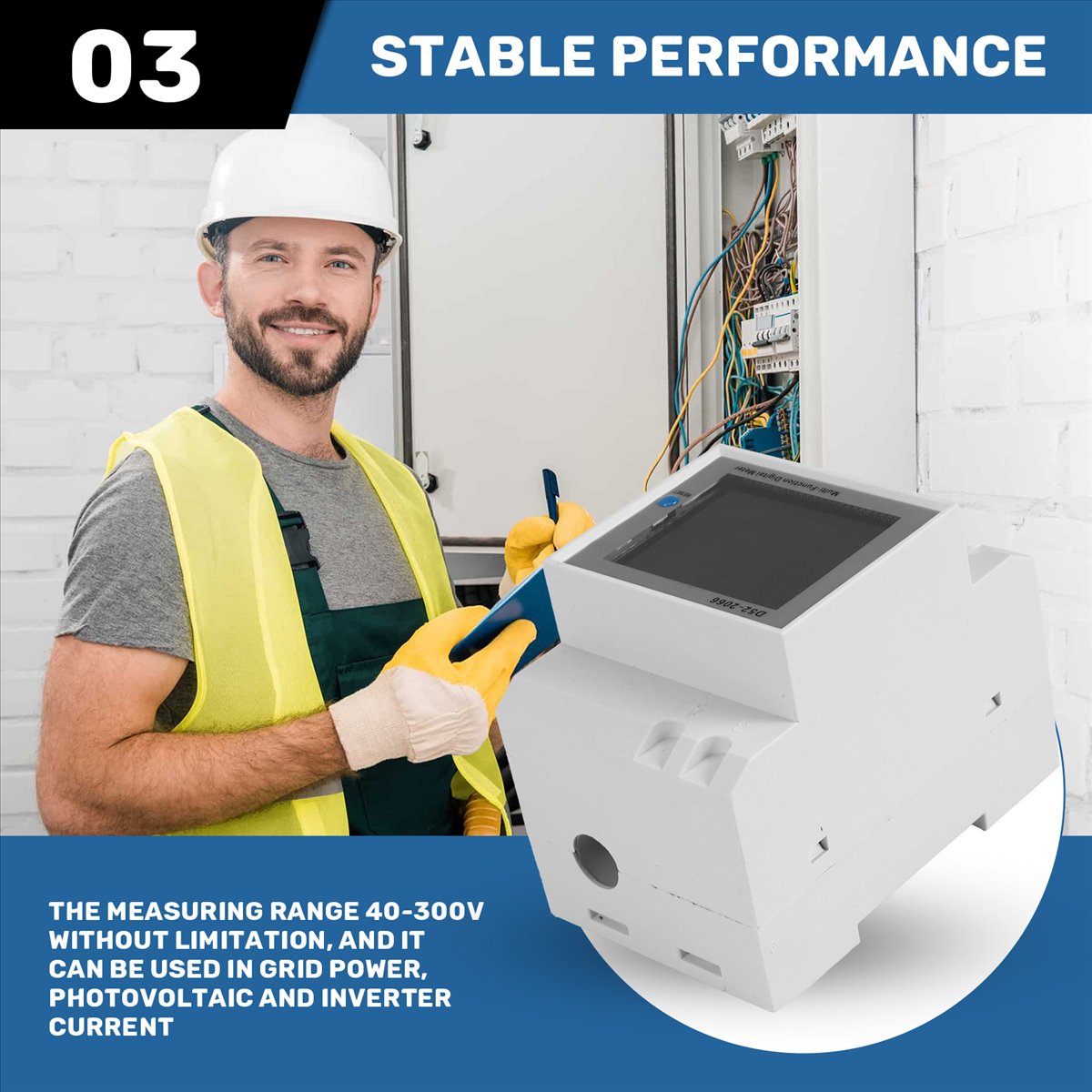Power Tools Mall - Moniteur AC sur rail DIN MALL
