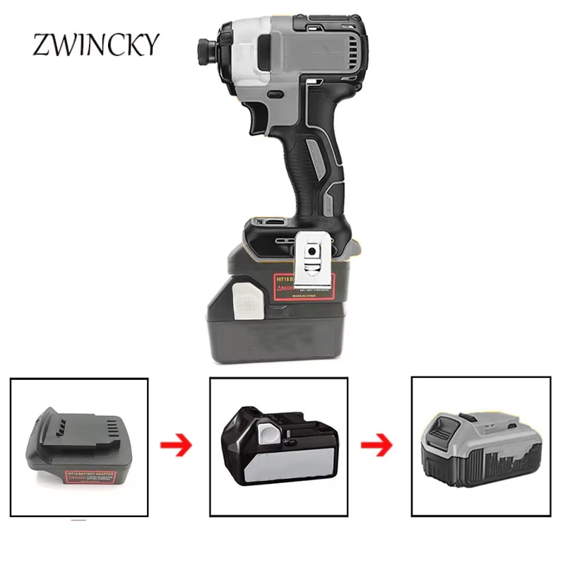 Power Tools Hitachi - Adaptateur convertisseur ZWINCKY pour Hitachi/Hikoki, batterie