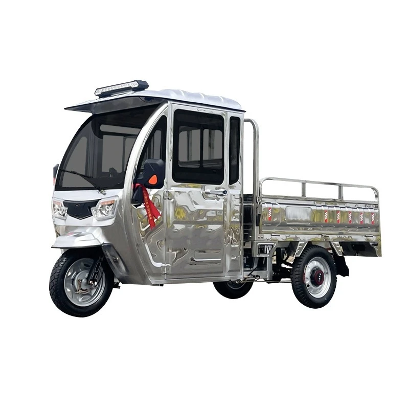 Power Tools King - Tricycle électrique en acier inoxydable pour