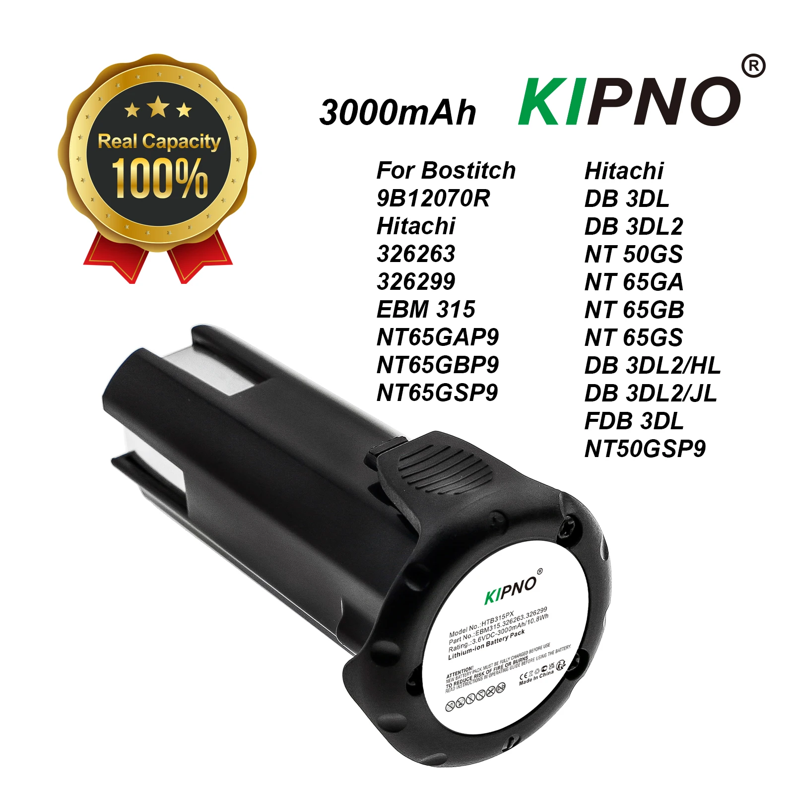 Power Tools Hitachi - KIPNO 3000mAh Li-ion Batteries de remplacement