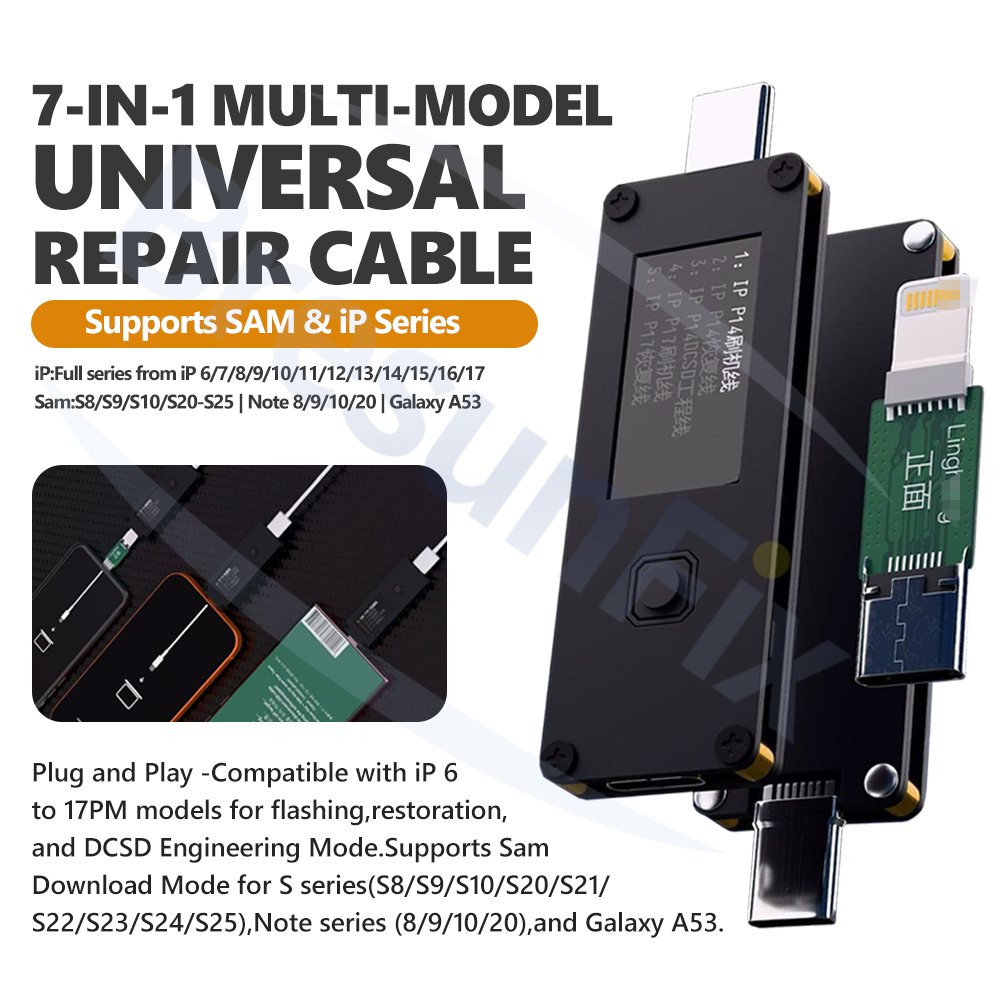 Power Tools Download - Câble de réparation universel multi-modèles 7-en-1