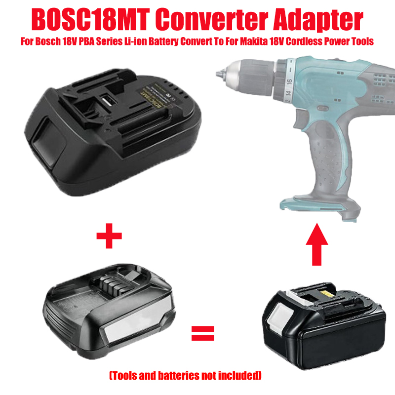 Power Tools Battery Adapter - Convertisseur adaptateur de batterie BOSC18MT pour