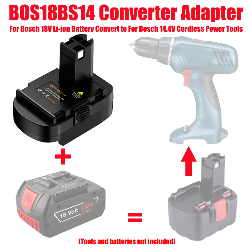 Power Tools Battery Adapter - Adaptateur de batterie ALASICKA BOS18BS14 pour