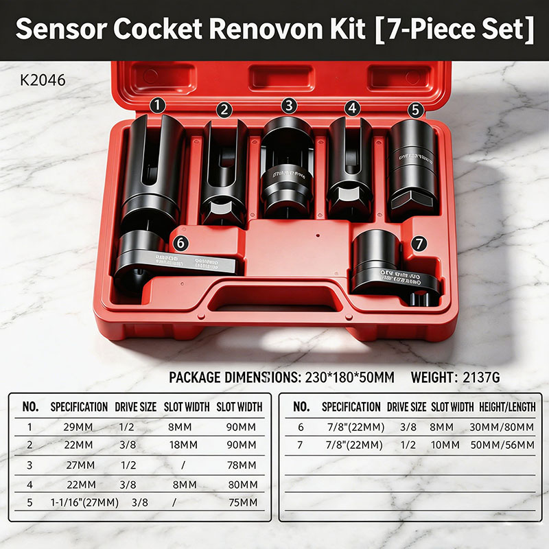 Rotary Tool Kit - Jeu de douilles universelles pour capteur