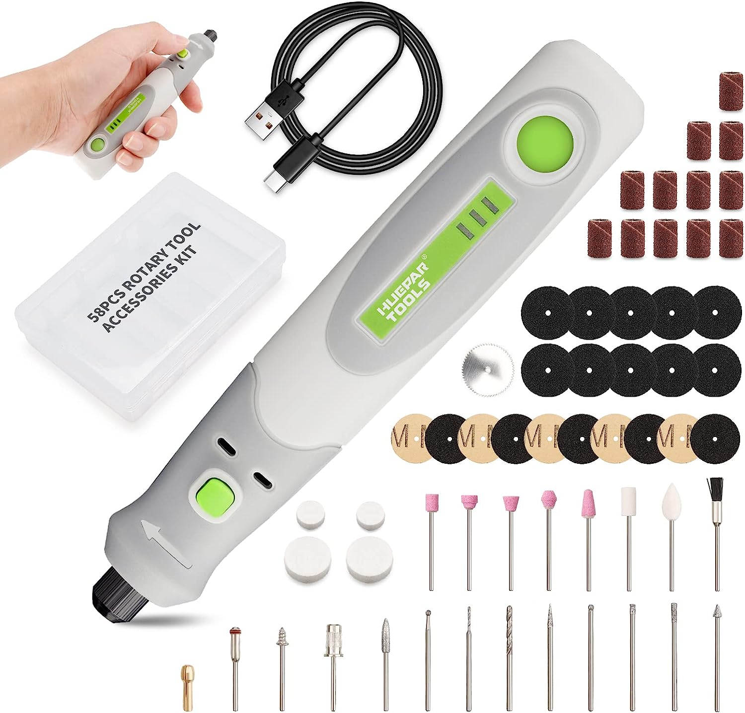 Rotary Tool Kit - Perceuse électrique Die Grinder Graveur Polisseuse