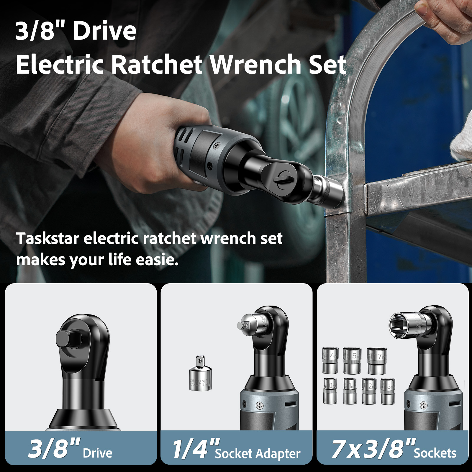 Clé à cliquet sans fil TaskSta - Power Tools Total avis et prix