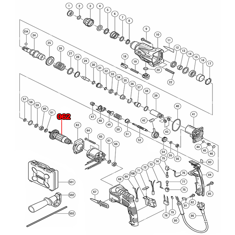 Rotor de moteur 5T AC220V (1 p - Power Tools Hitachi avis et prix