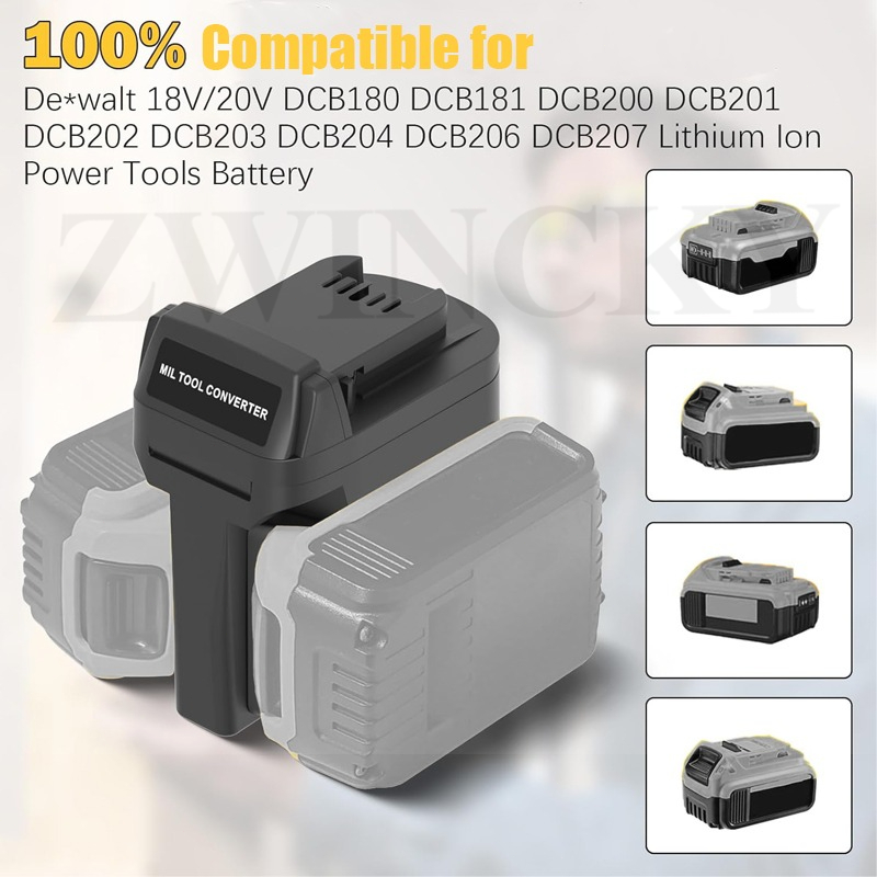 Adaptateur de batterie ZWINCKY - Power Tools Milwaukee avis et prix