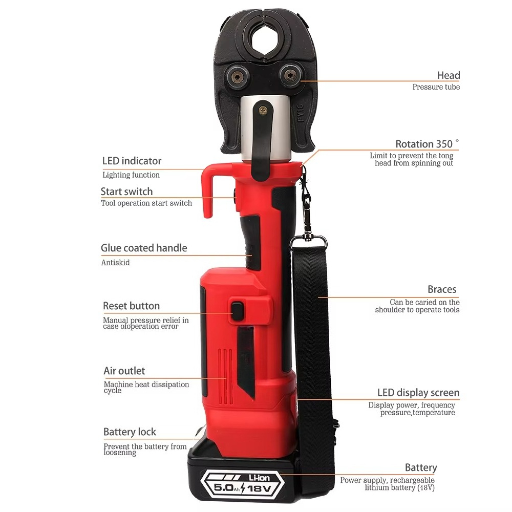 Outil de pressage de tuyaux hy - Power Tools Battery avis et prix