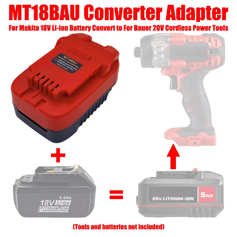 ALASICKA MT18BAU DM20BAU BS18B - Power Tools Battery Adapter avis et prix