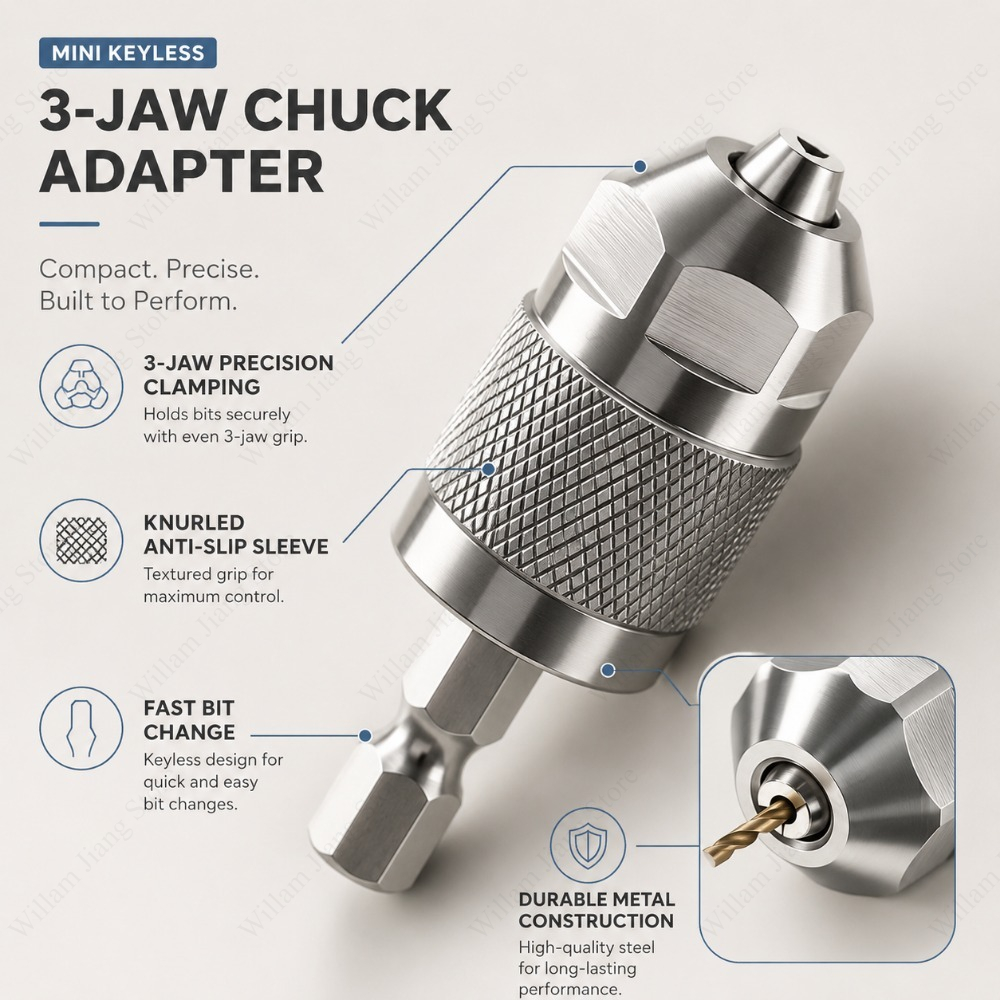 Adaptateur de mandrin à 3 mors - Power Tools Icon avis et prix